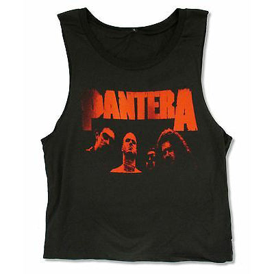 Pantera Red Faces Junior Top Front