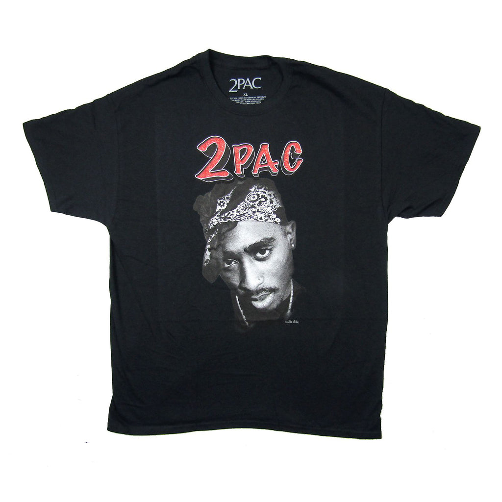 Tupac Bandana B&w Photo T-shirt 437730 | Rockabilia Merch Store