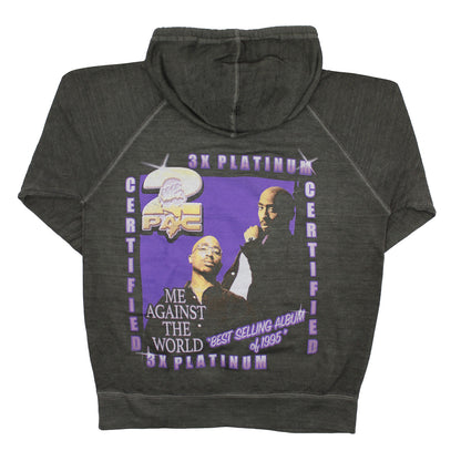Logo With "Me Against The World" 3X Platinum Album Artwork Hooded Sweatshirt