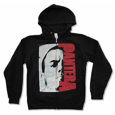 Pantera Phil Black Zip Up Hoodie Juniors Girls Jr Hooded Sweatshirt Front