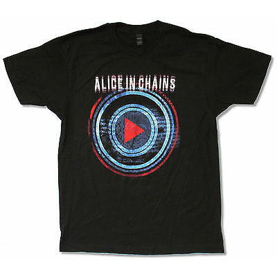 Alice In Chains Play Button Tour FL-QC T-shirt Front