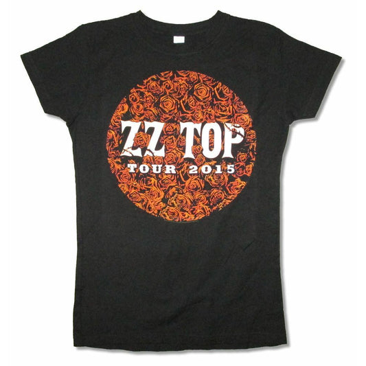 ZZ Top Roses North America Tour 2015 (Sizes Run A Little Big) Junior Top Front