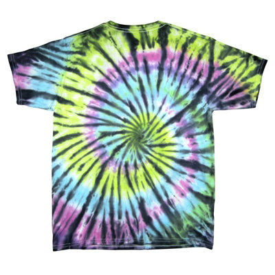Iron Maiden Aces High Purple Circle Tie Dye Tee Tie Dye T-shirt Back