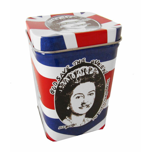 Sex Pistols God Save The Queen Cinnamon Scented Candle Tin Candle Front