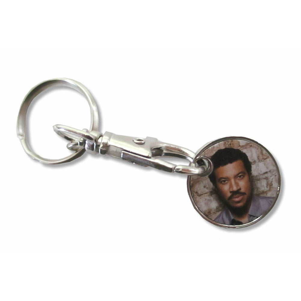 Brick Wall Color Photo Metal Clip Keychain Pop Music Metal Key Chain