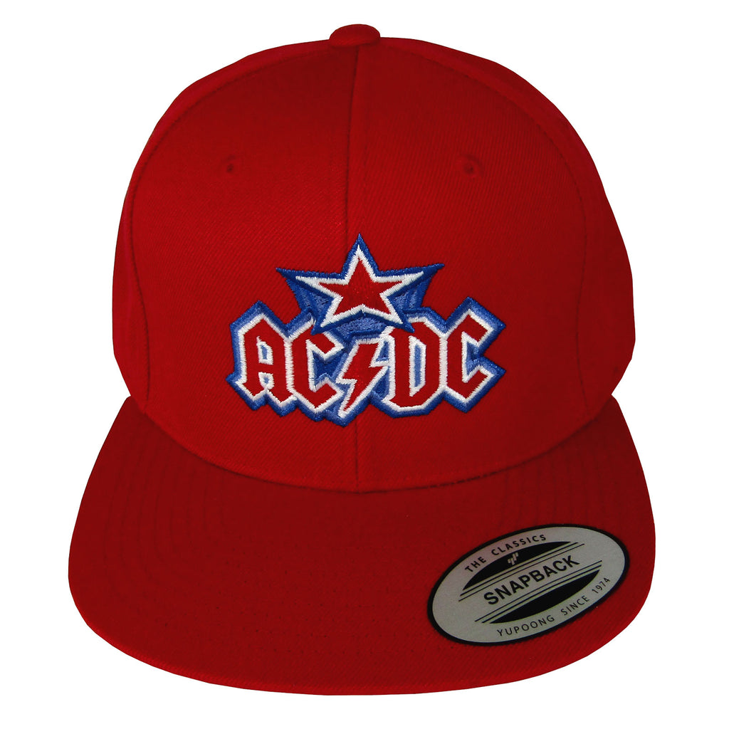 AC/DC Washington Dc Red Snapback Hat Baseball Cap 438095 | Rockabilia ...
