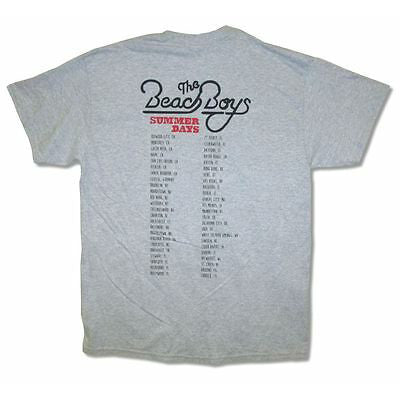 Beach Boys Moto Summer Days Tour CA-TX T-shirt Back