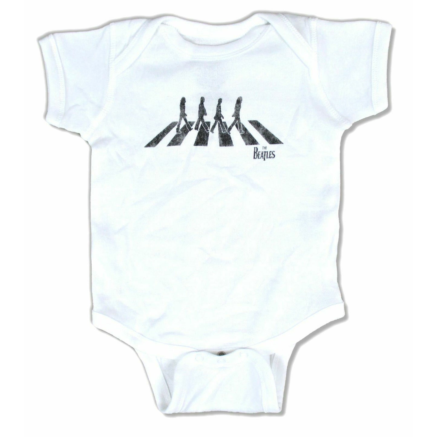 Beatles Abbey Road Baby Infant White Crawler Jumper One Piece Suit Bodysuit Front