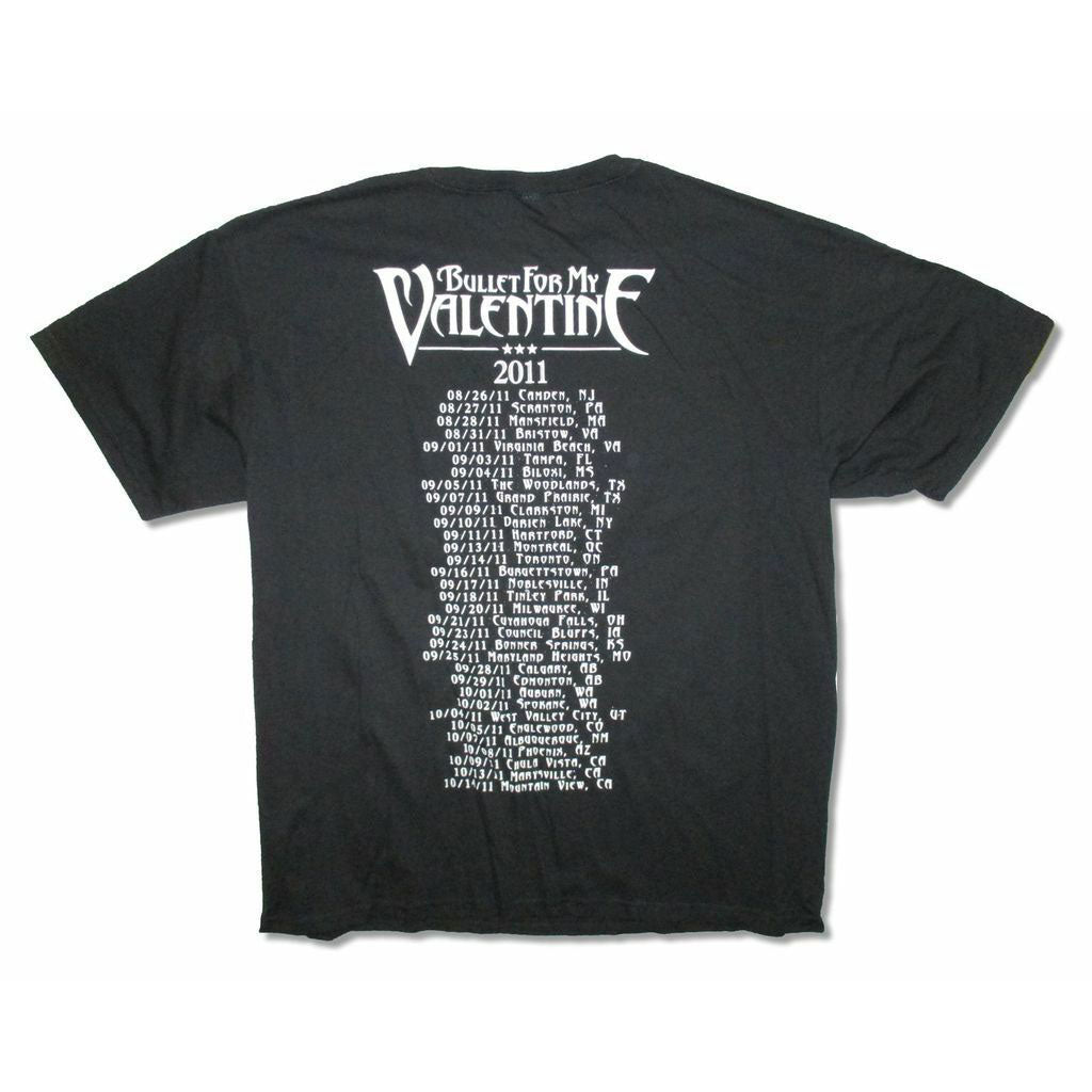 Bullet For My Valentine Backdrop 2011 Tour T-shirt