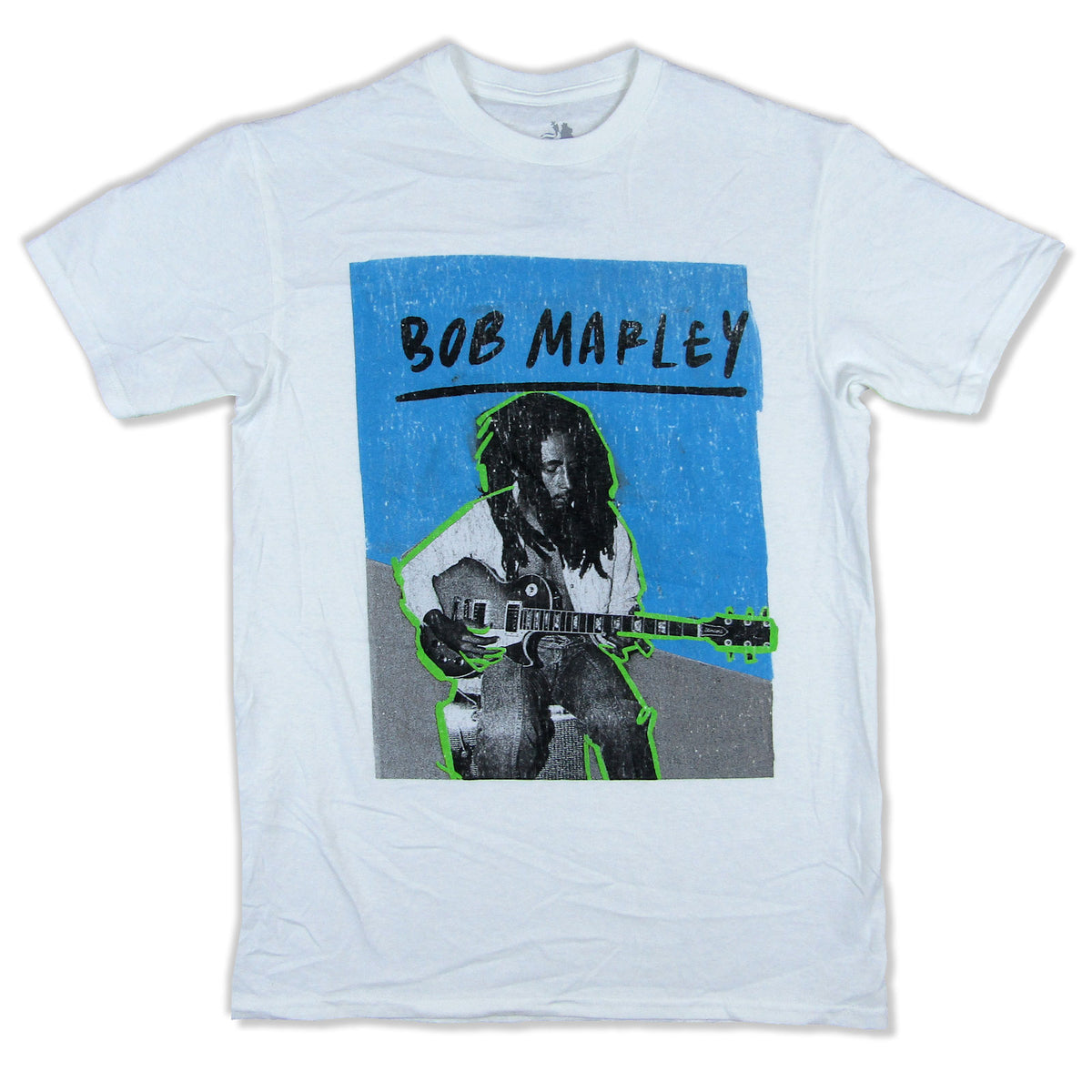 Bob Marley Neon Outline T-shirt Front