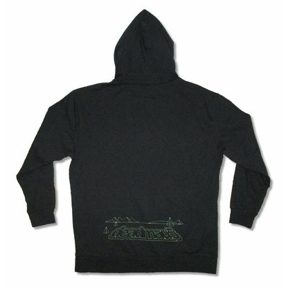 Deadmau5 Green Outline Zip Up Zippered Hooded Sweatshirt