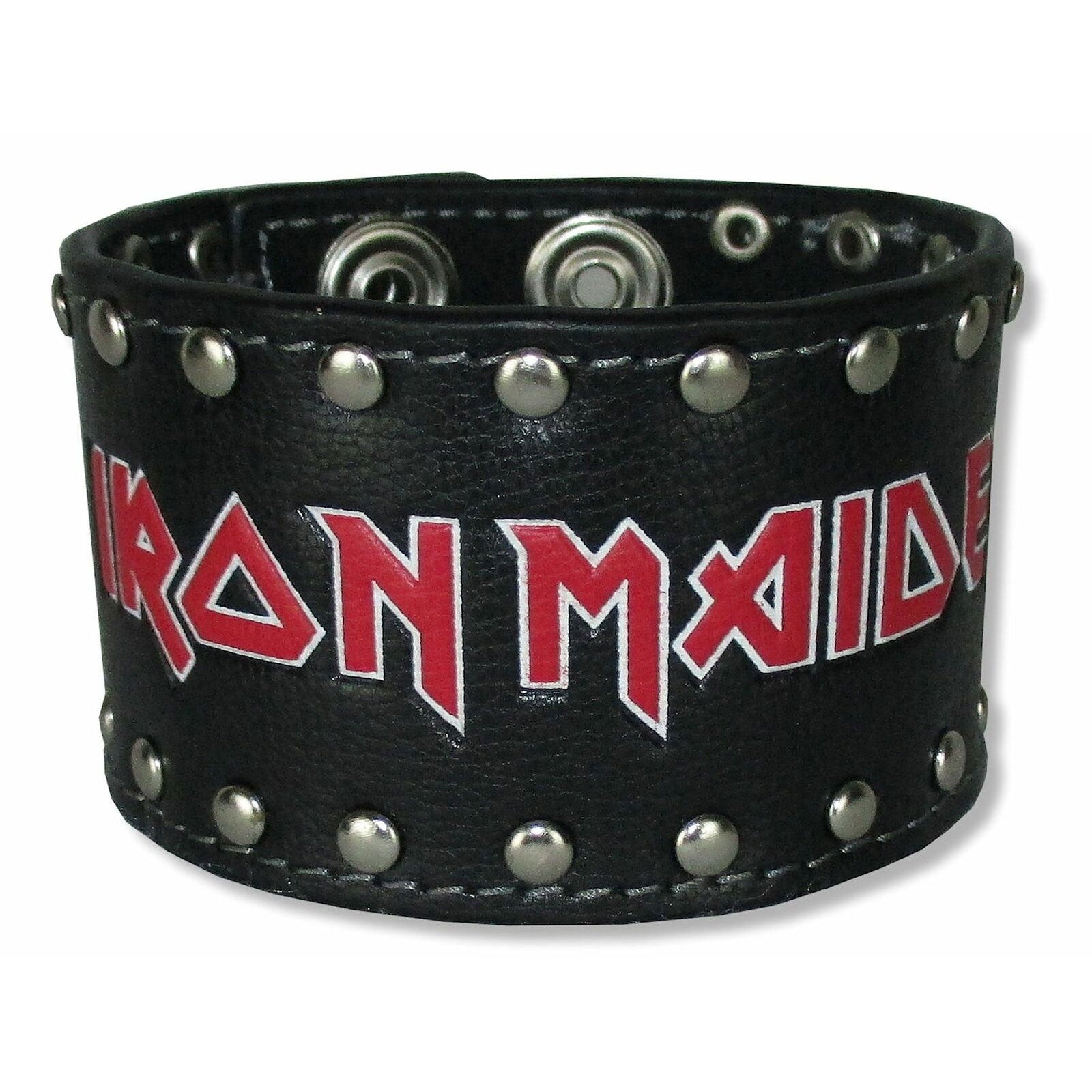 iron maiden handschuhe Iron Maiden Studded Leather Wristband Wristband