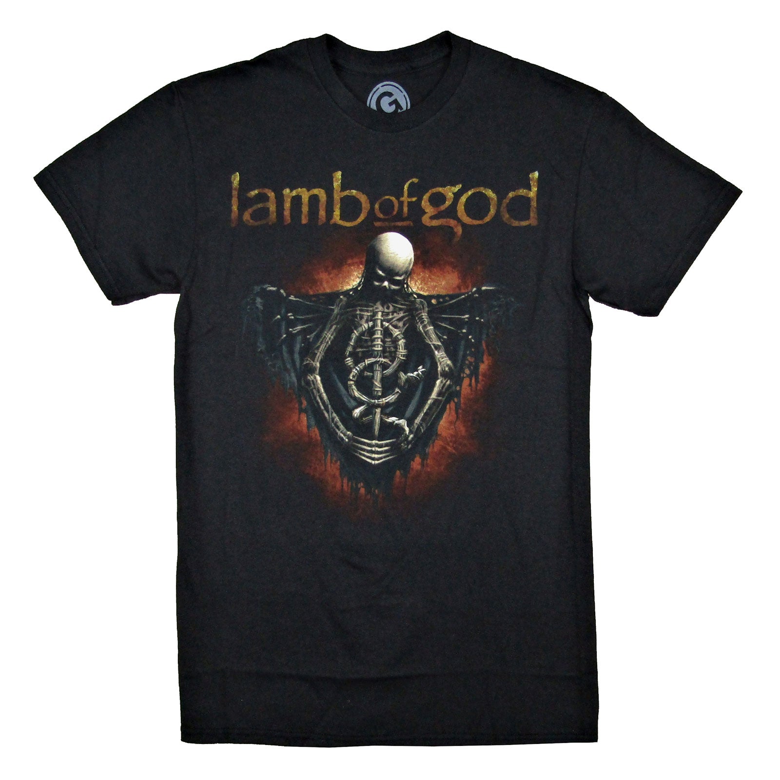Lamb Of God Torso Skeleton T-shirt Front