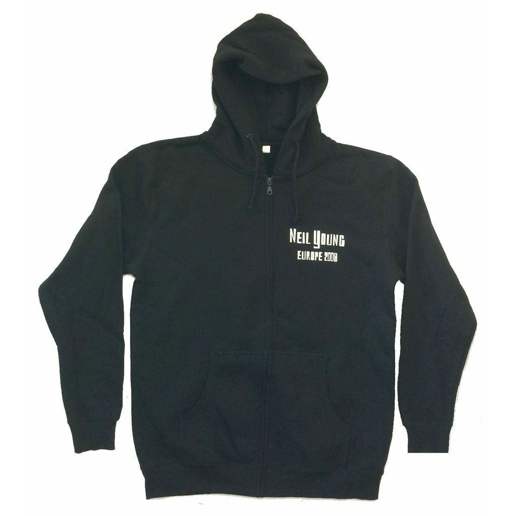 Europe 2008 Tour Zip Up Zippered Hooded Sweatshirt