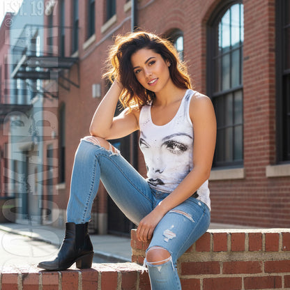 Portrait All Over Scoop Tank Top Womens Tank