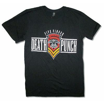 Five Finger Death Punch Badge T-shirt Front