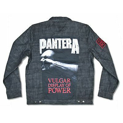 Pantera Vulgar Display Of Power Black Denim Jacket Denim Jacket Back