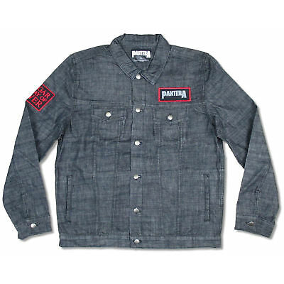 Pantera Vulgar Display Of Power Black Denim Jacket Denim Jacket Front