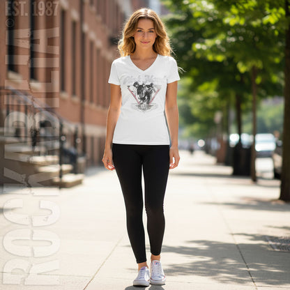 Airmen 1973 Photo V-neck Junior Top