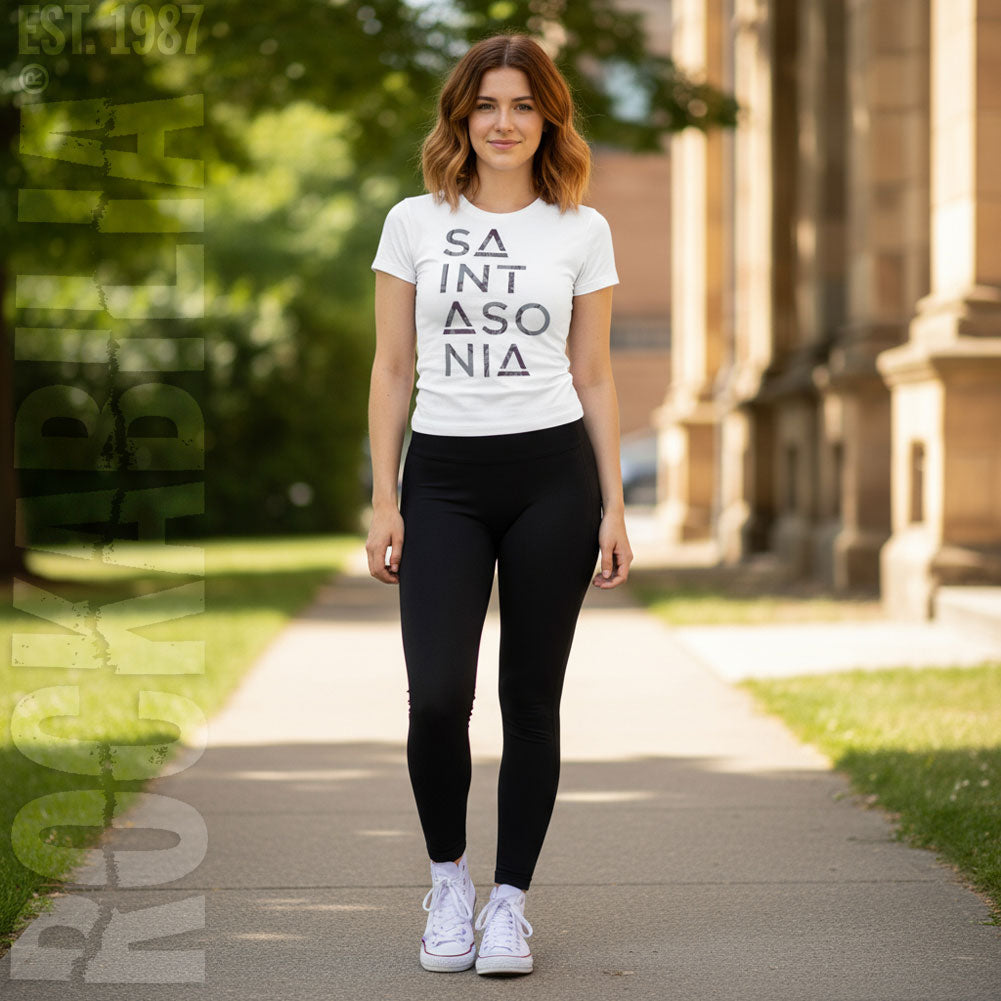 Stacked Logo Junior Top