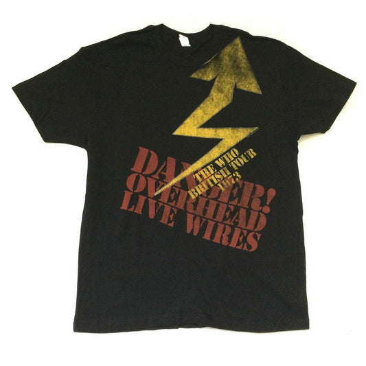 Who Danger British Tour 1973 Live Wires T-shirt Front