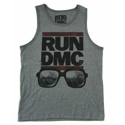 Run DMC Arctic Sunglasses Images Heather Tank Top Mens Tank Front