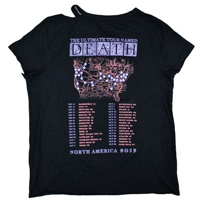 Hellfire Death 2019 N.A. Tour Junior Baby Doll with Torn Collar Junior Top