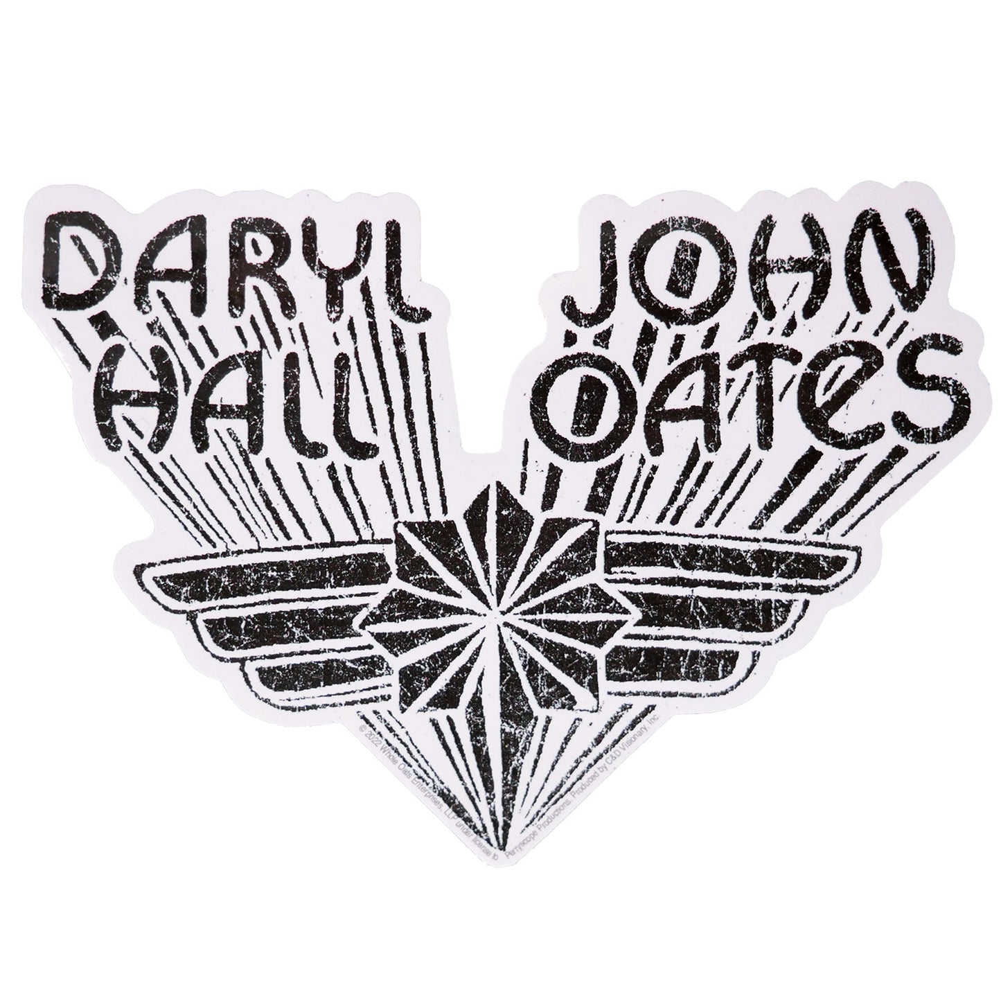 Hall & Oates Wings Logo Sticker