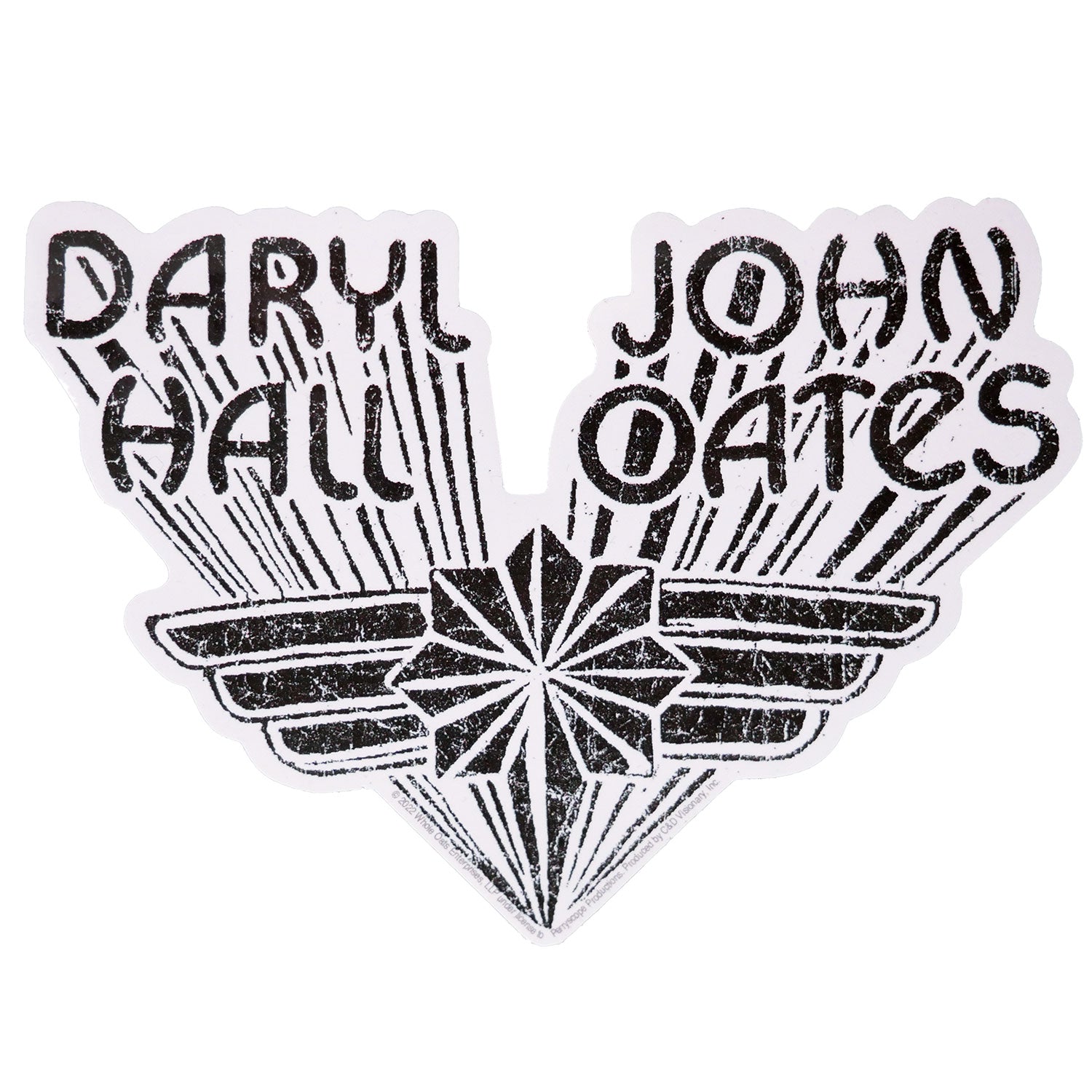Hall & Oates Wings Logo Sticker