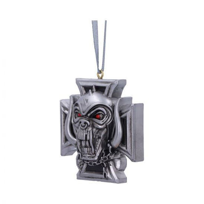 Motorhead Warpig Cross Hanging Ornament 6cm Christmas Ornament Back