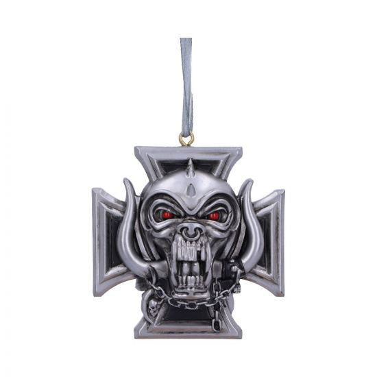 Motorhead Warpig Cross Hanging Ornament 6cm Christmas Ornament Front