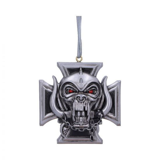 Motorhead Warpig Cross Hanging Ornament 6cm Christmas Ornament Front