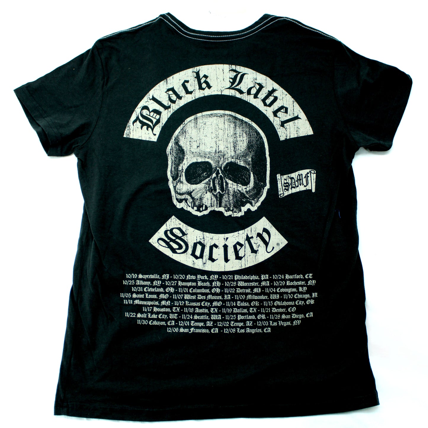 Black Label Society Vintage 06 - 07 Tour Tee Vintage T-shirt Back
