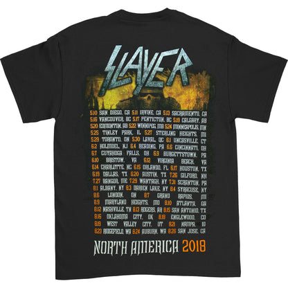 Slayer Slaytanic Grave Digger 2018 N.A. Tour Tee T-shirt Back