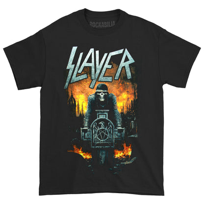 Slayer Slaytanic Grave Digger 2018 N.A. Tour Tee T-shirt Front