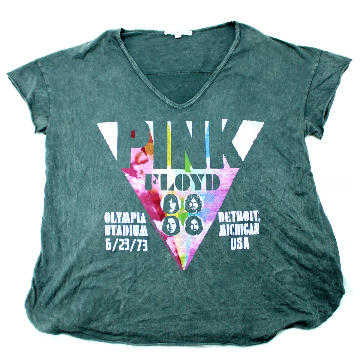 Pink Floyd Olympia Stadium 6/23/73 Detroit, Michigan USA by Junk Food Junior Top Front