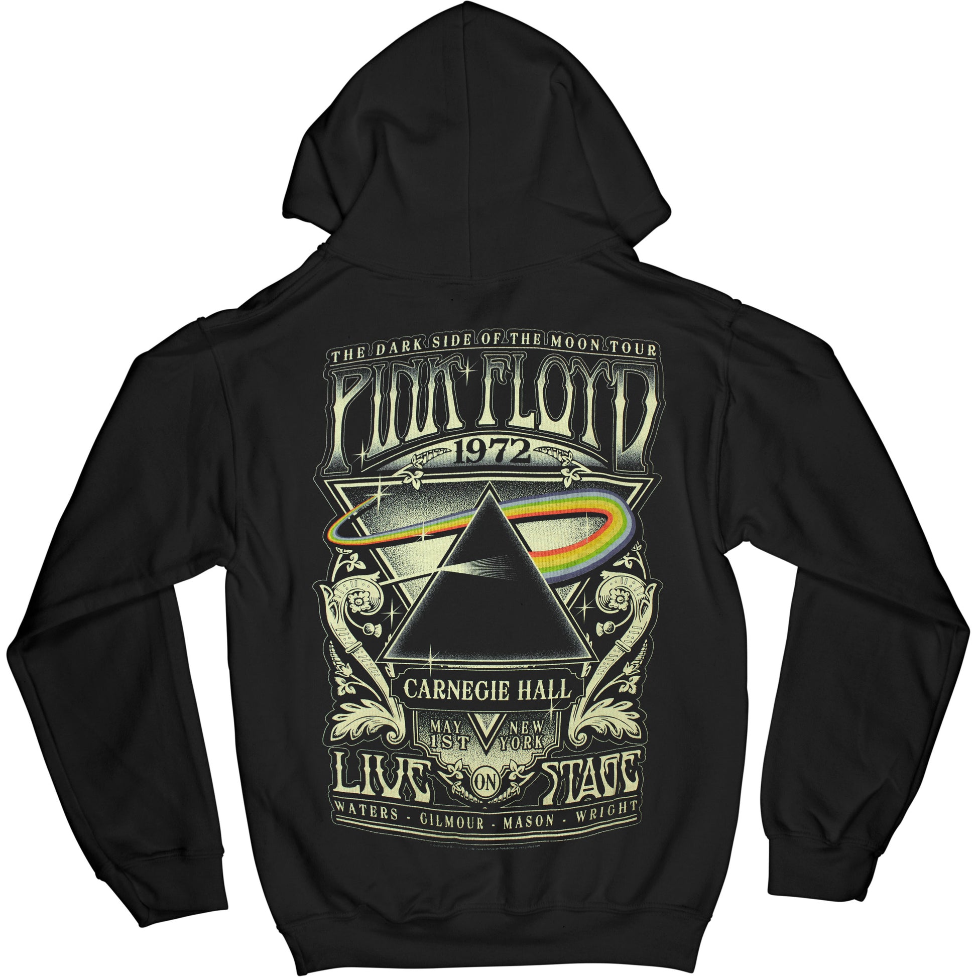 Pink Floyd Carnegie Hall Hooded Sweatshirt Back