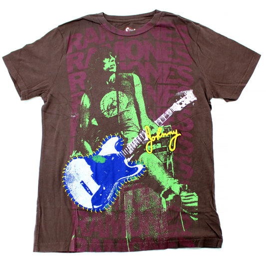 The Ramones Johnny Embroidered SWAG Tee Vintage T-shirt Front