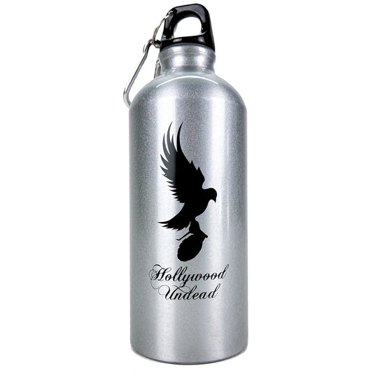 Hollywood Undead Bird Carrying Grenade Logo Water Bottle Front