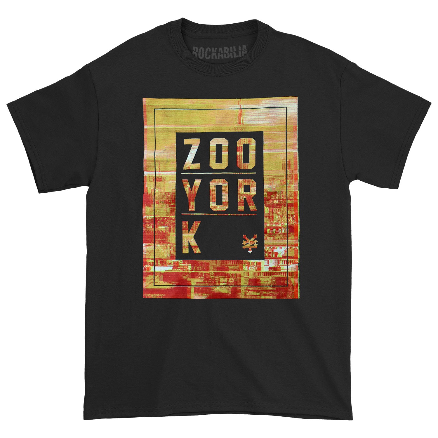 Zoo York Boxed Orange Tone Stacked Logo & City Skyline T-shirt