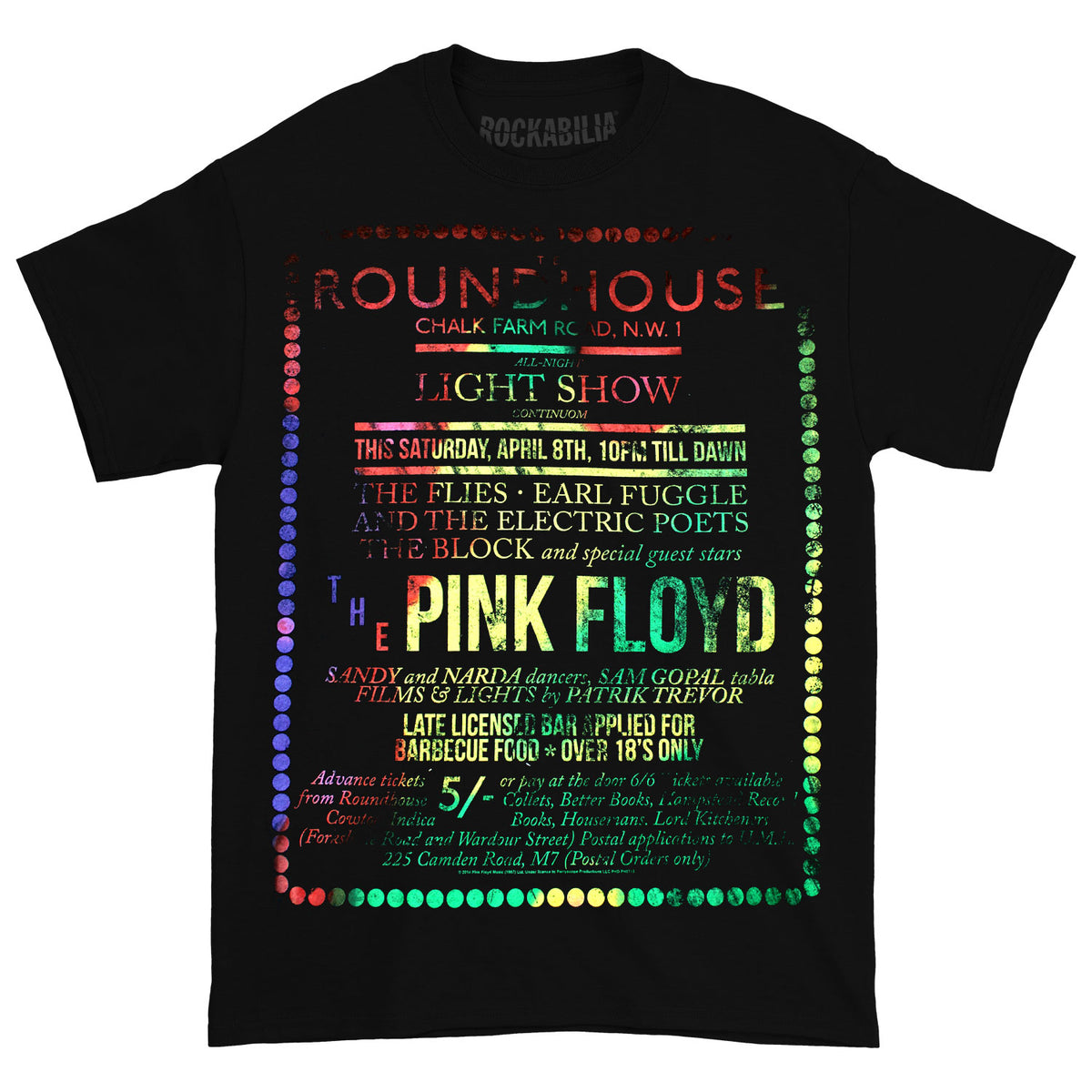 Pink Floyd The Roundhouse Slim Fit T-shirt Front