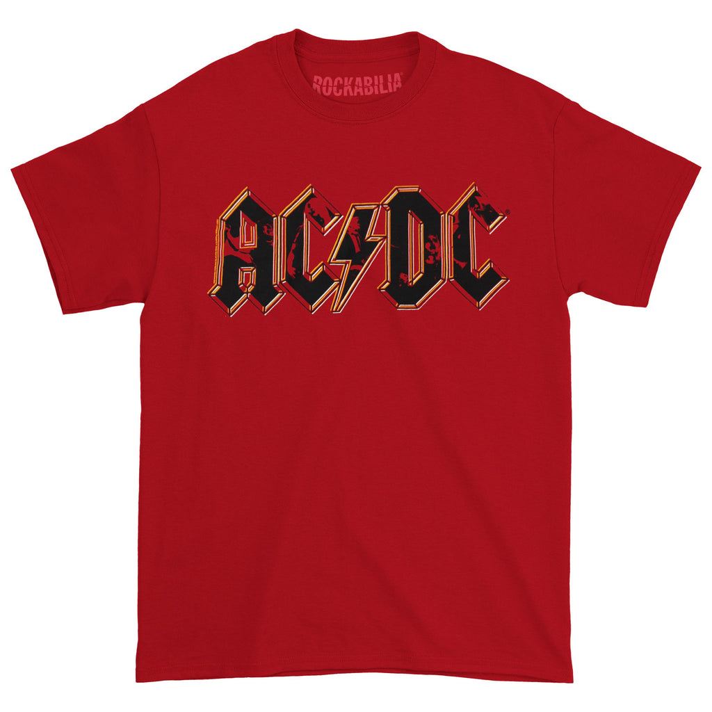 AC/DC Band Silhouettes In Logo T-shirt | AC/DC Merch Store