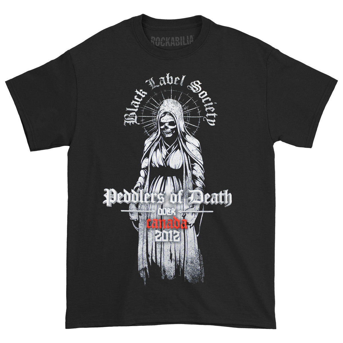 Black Label Society Peddlers Of Death Over Canada 2012 T-shirt Front