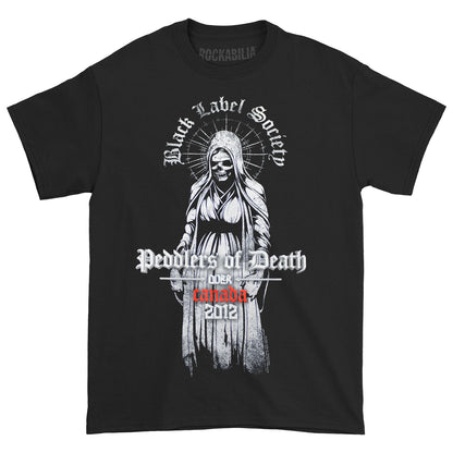 Black Label Society Peddlers Of Death Over Canada 2012 T-shirt Front