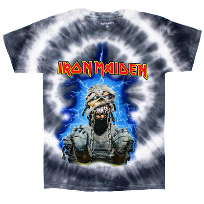 Iron Maiden Powerslave Mummy Oversized Tee Tie Dye T-shirt