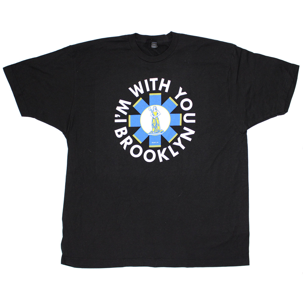 Red Hot Chili Peppers I'm With You 2014 Brooklyn Tee T-shirt Front