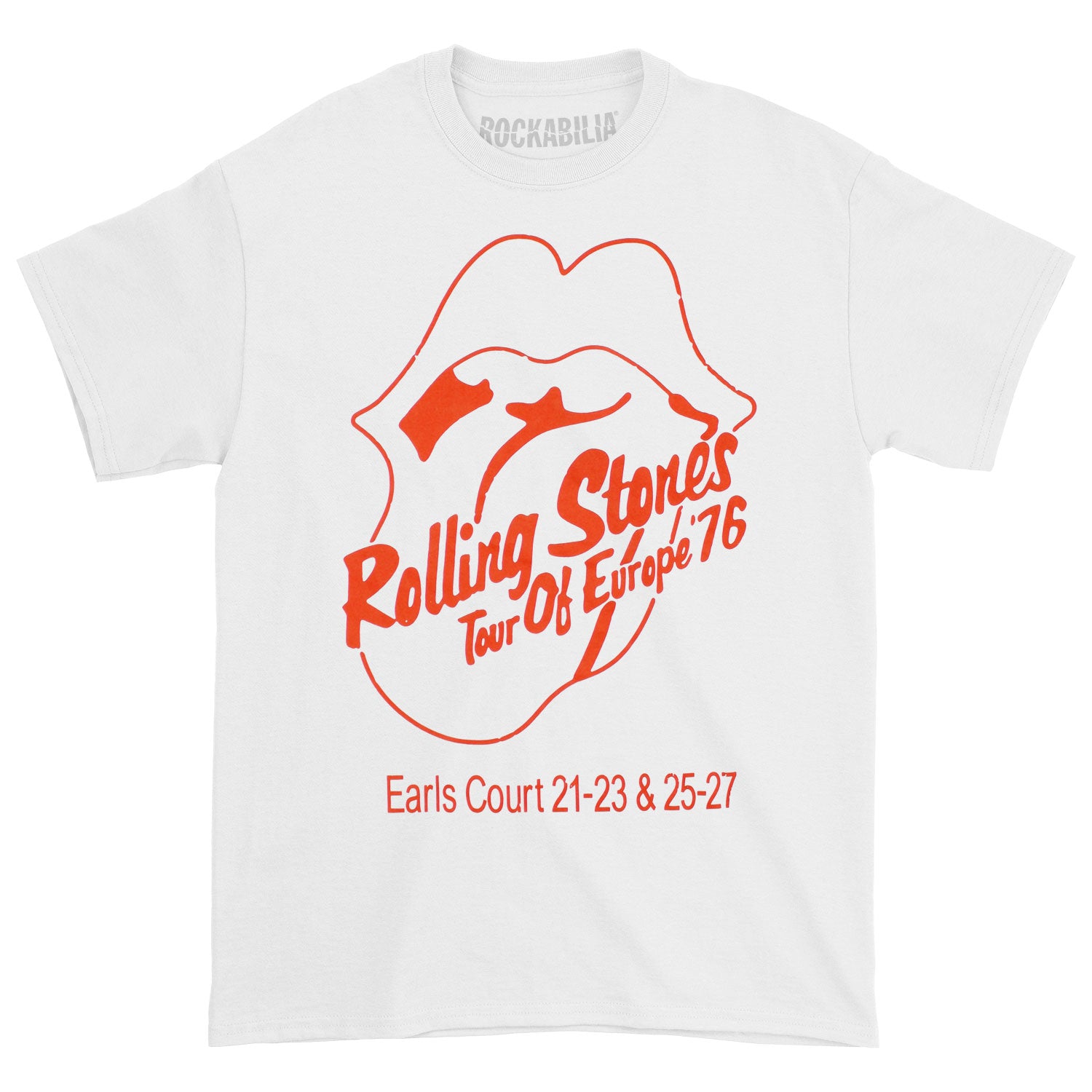 The Rolling Stones 1976 Tシャツ Official Rolling Stones Europe 1976 Tee T-shirt | Rockabilia