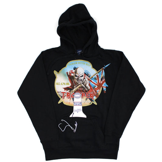 Iron Maiden Trooper Premium British Beer Hooded Sweatshirt Front