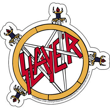 Slayer Pentagram Sticker Front