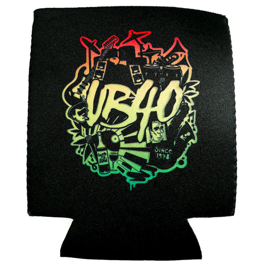 UB40 40th Anniversary Can Cooler Front